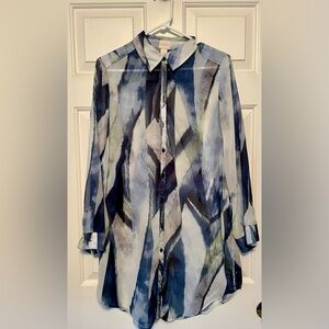 Chico’s brand, size 1, lightweight, Dress Shirt